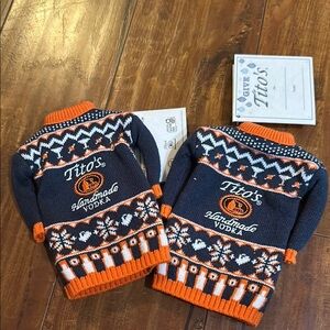 Tito's Handmade Vodka Sweater Set - 2 bottle Sweaters‎ / gift tags NWT